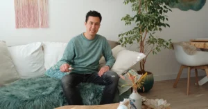 Bart aan het oefenen met een biotensor